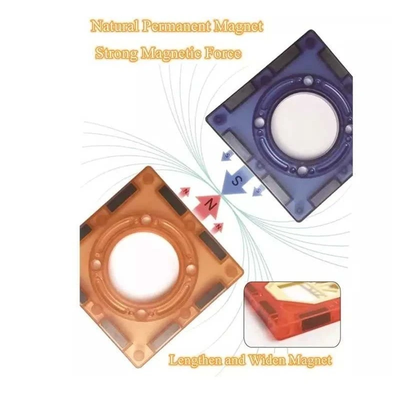 Магнитен конструктор MalPlay Писта със светещи топчета